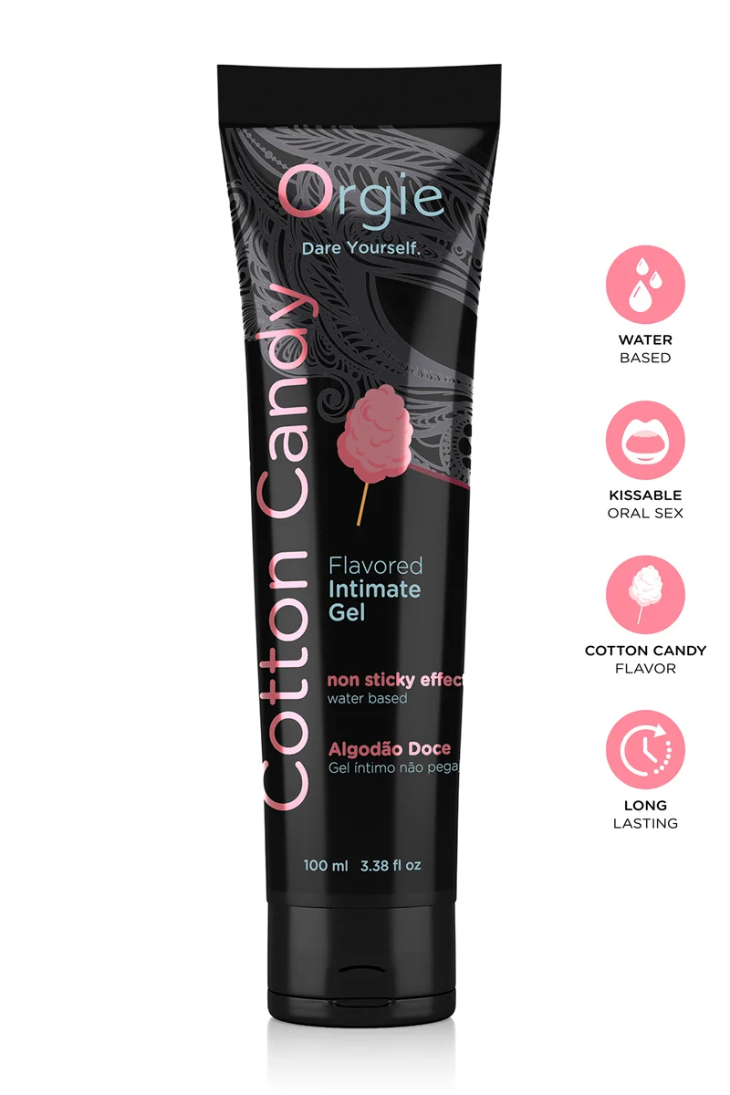 Tube Gel Barbe à Papa Orgie – texture douce non collante
